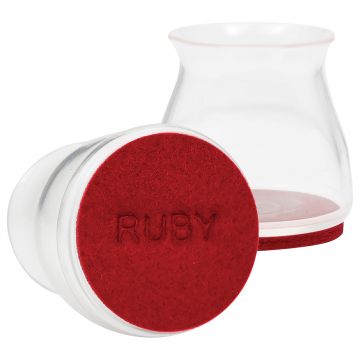 Ruby Sliders Universal-Fit Furniture Coasters - 8 Pack