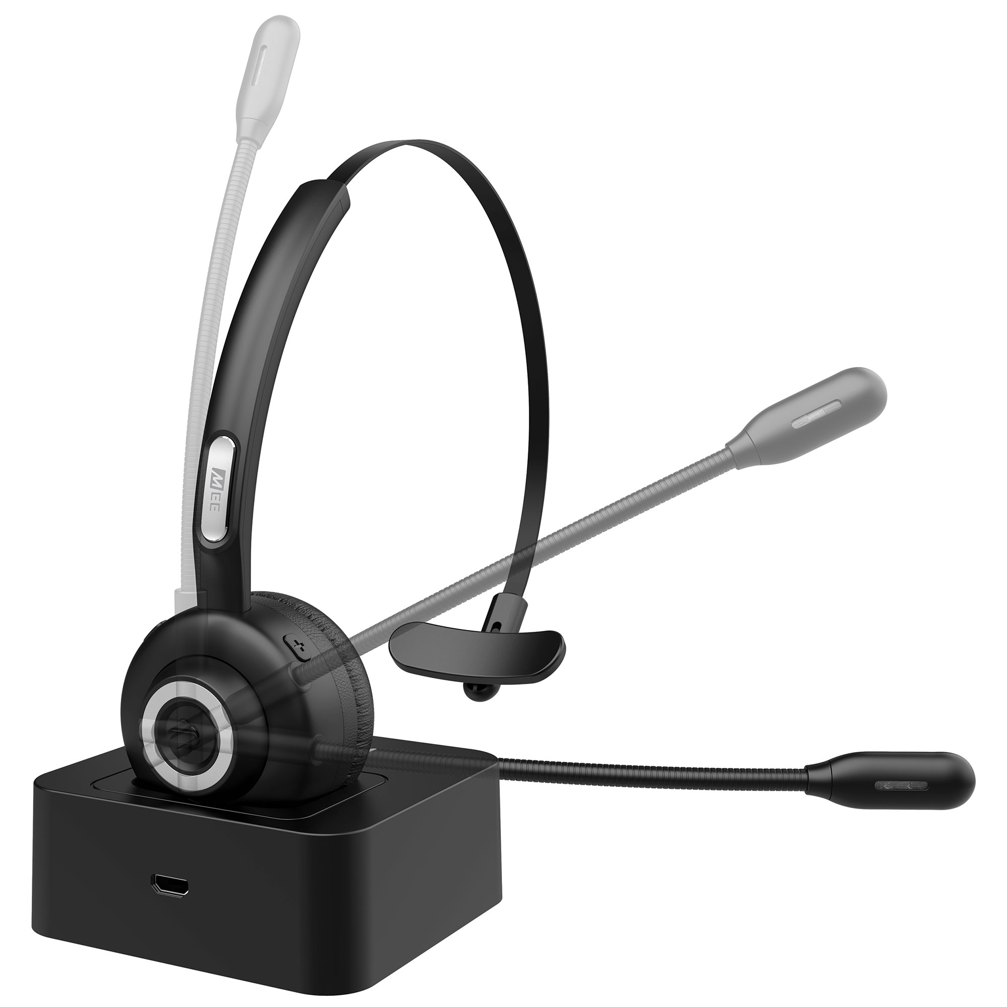 MEE Audio H6D ClearSpeak Bluetooth Headset with Boom Mic