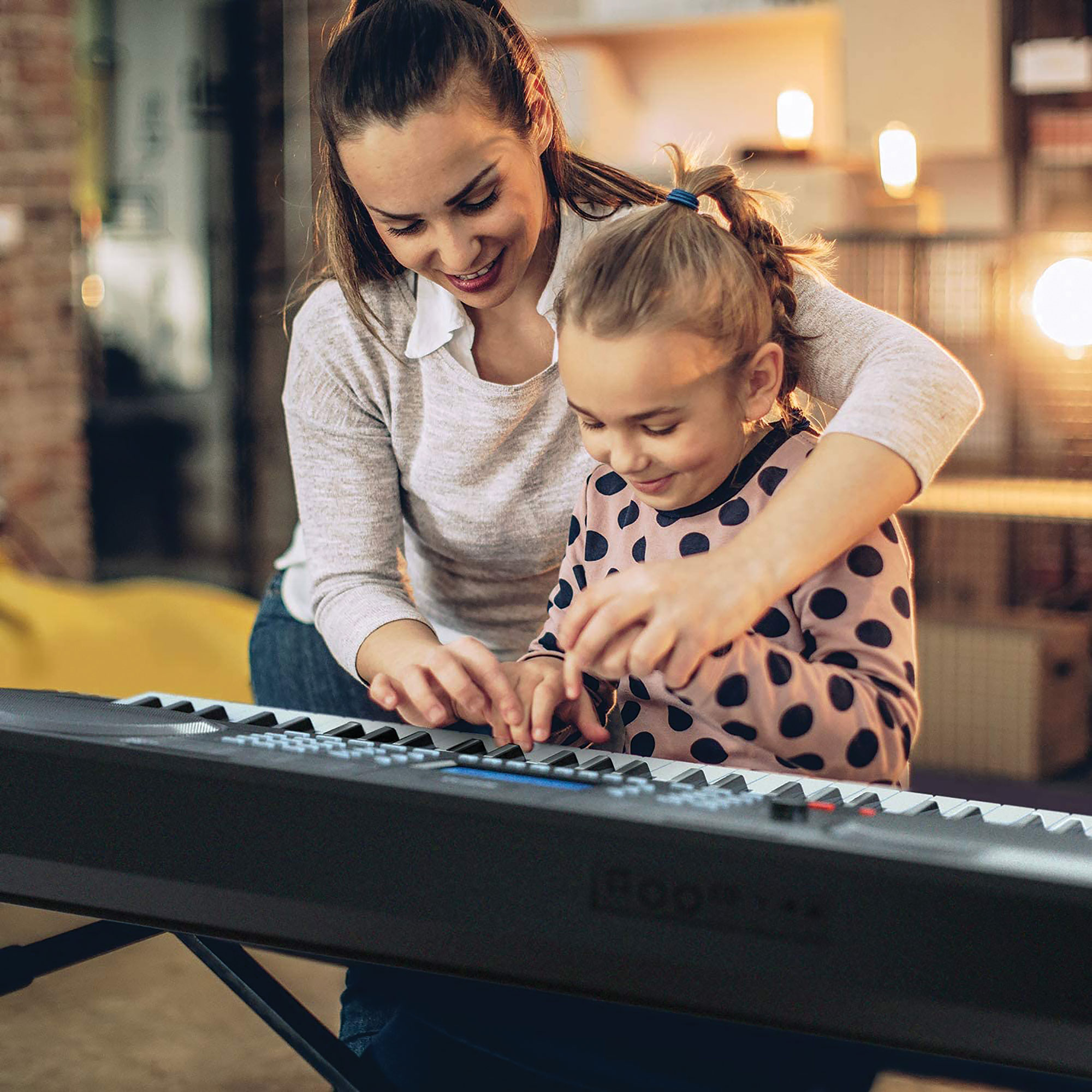 RIF6 61-Key Portable Piano Keyboard Bundle