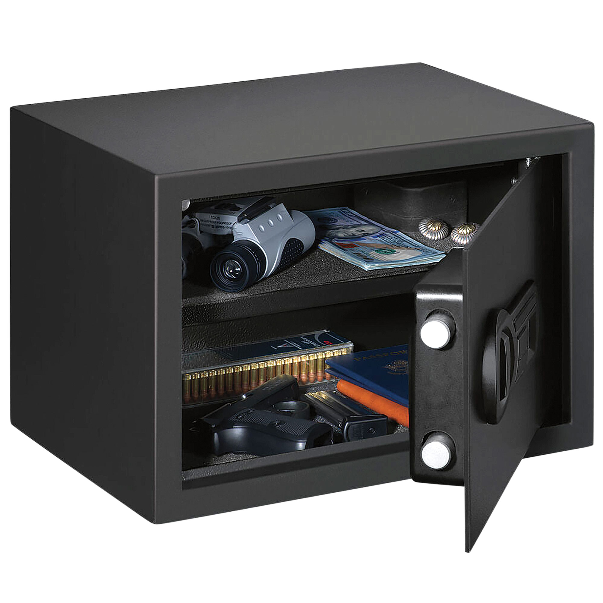 Stack-On Personal Safe with Biometric Lock