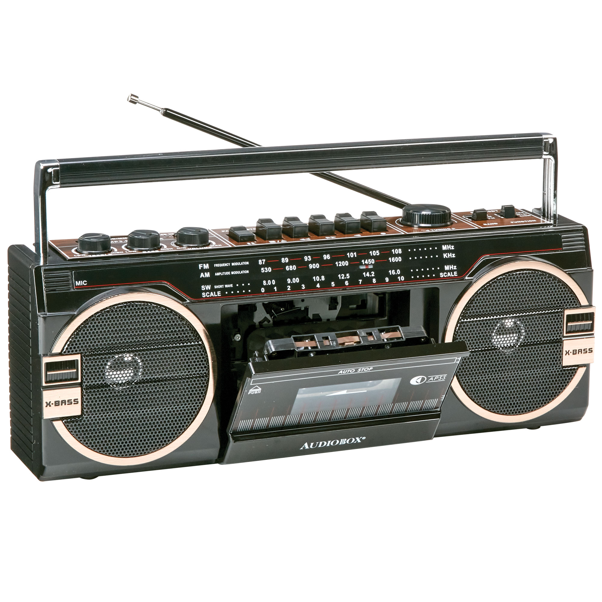 Audiobox Retro Bluetooth Radio with Cassette