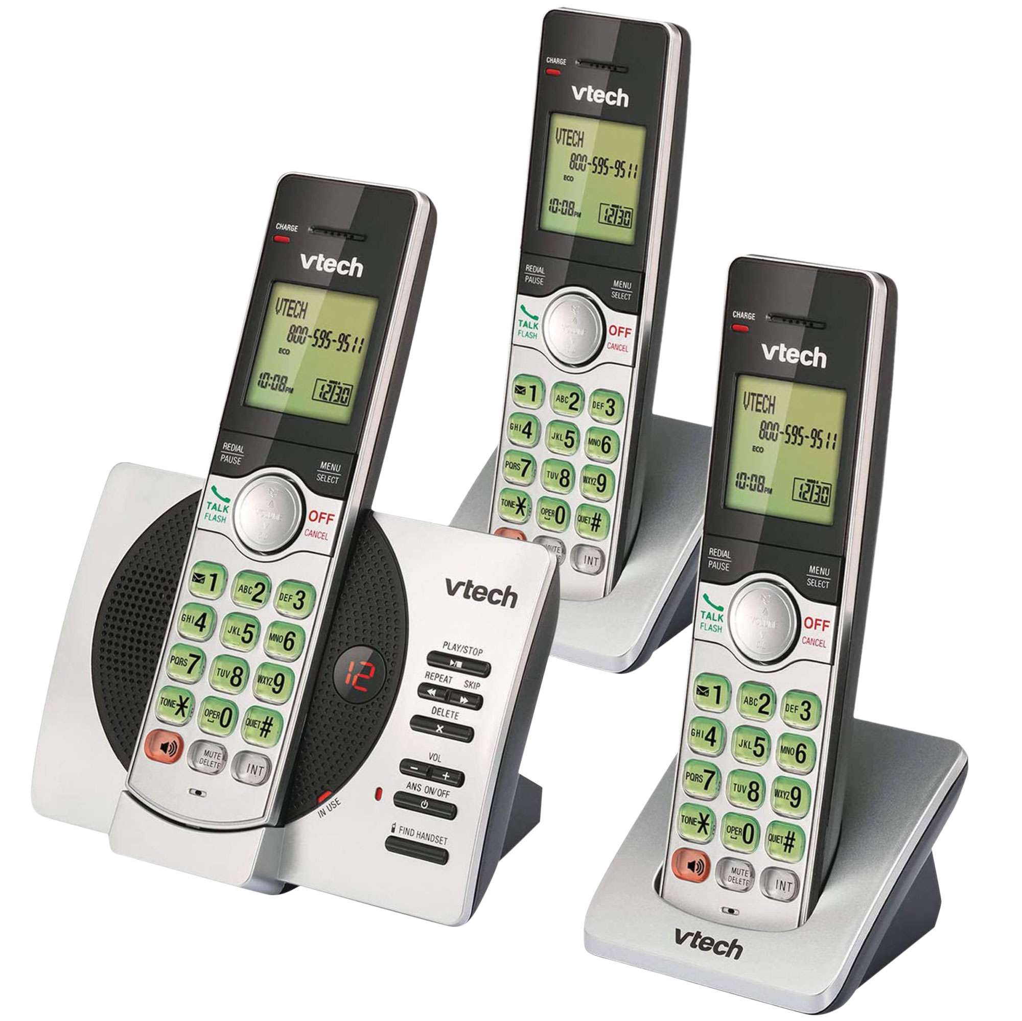 VTech 3-Handset Phone System with Answering Machine