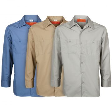 Tradesmen Long-Sleeve Work Shirts - 3 Pack
