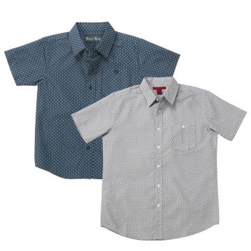 Montage Short-Sleeve Men's Plaid Shirts - 2 Pack