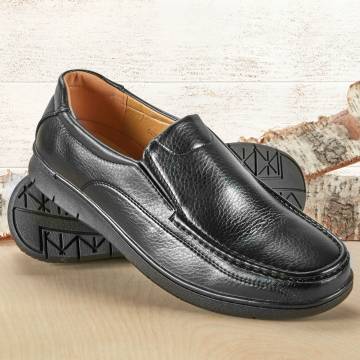 Maximus Comfort Men's Black Slip-On Shoes
