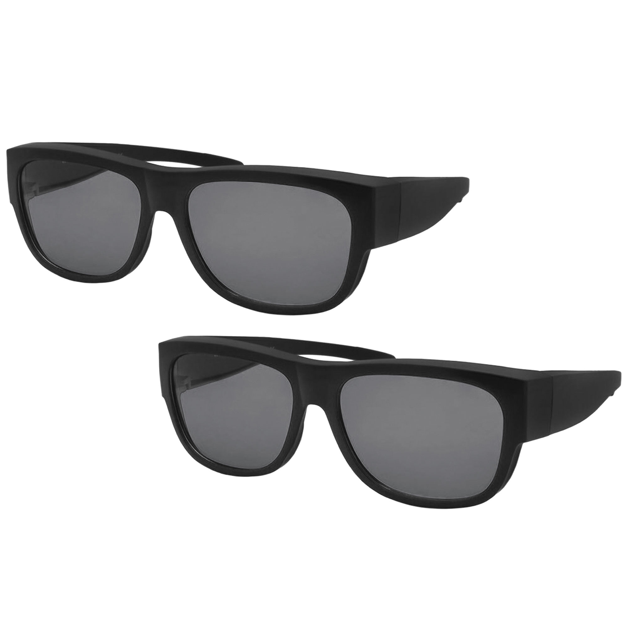Shark Eyes Polarized Fitover Sunglasses - 2 Pack