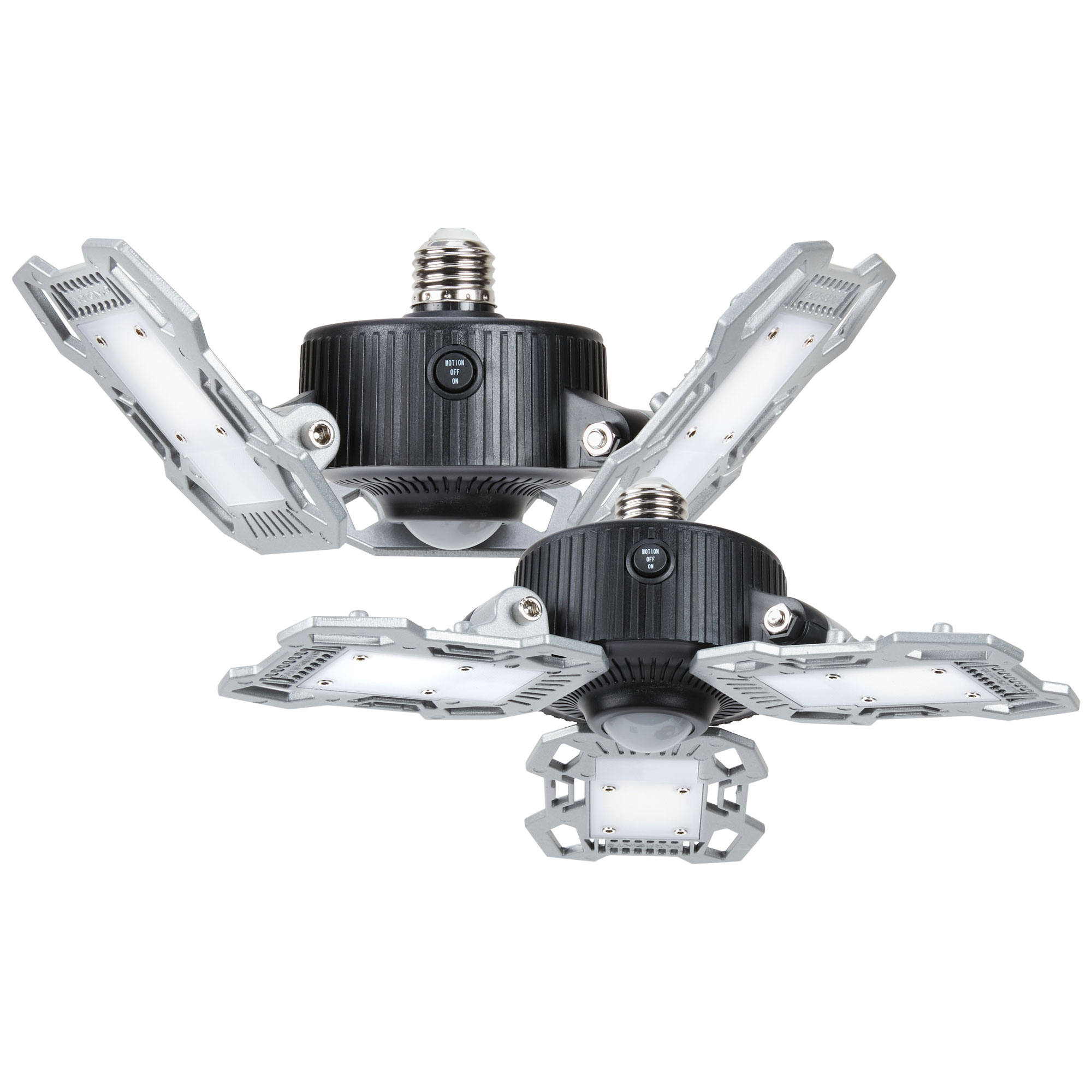 Farpoint 7500 Lumen Flex-Fold Shop Light/Motion Sensor - 2 Pack