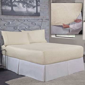 Bed Tite King-Size Sheets Set - Ivory