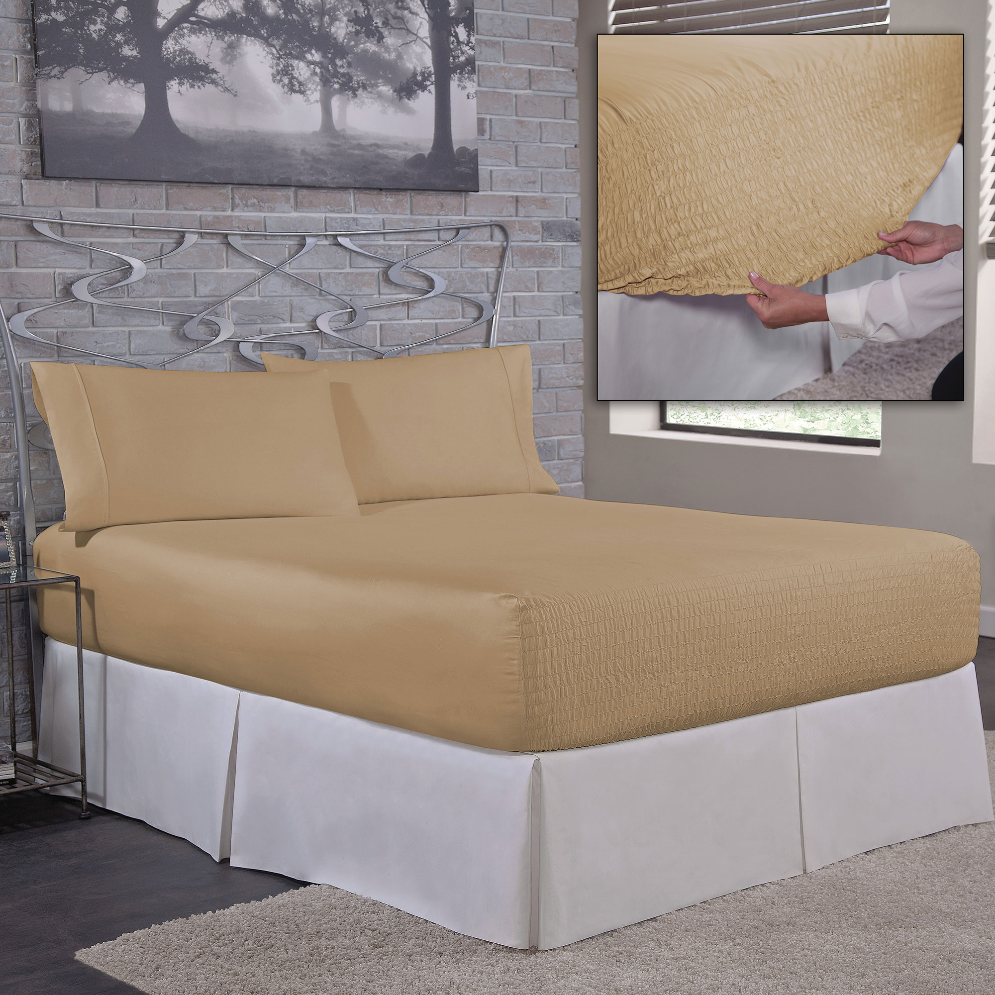 Bed Tite Cool Max Fawn Queen-Size Bed Sheet Set