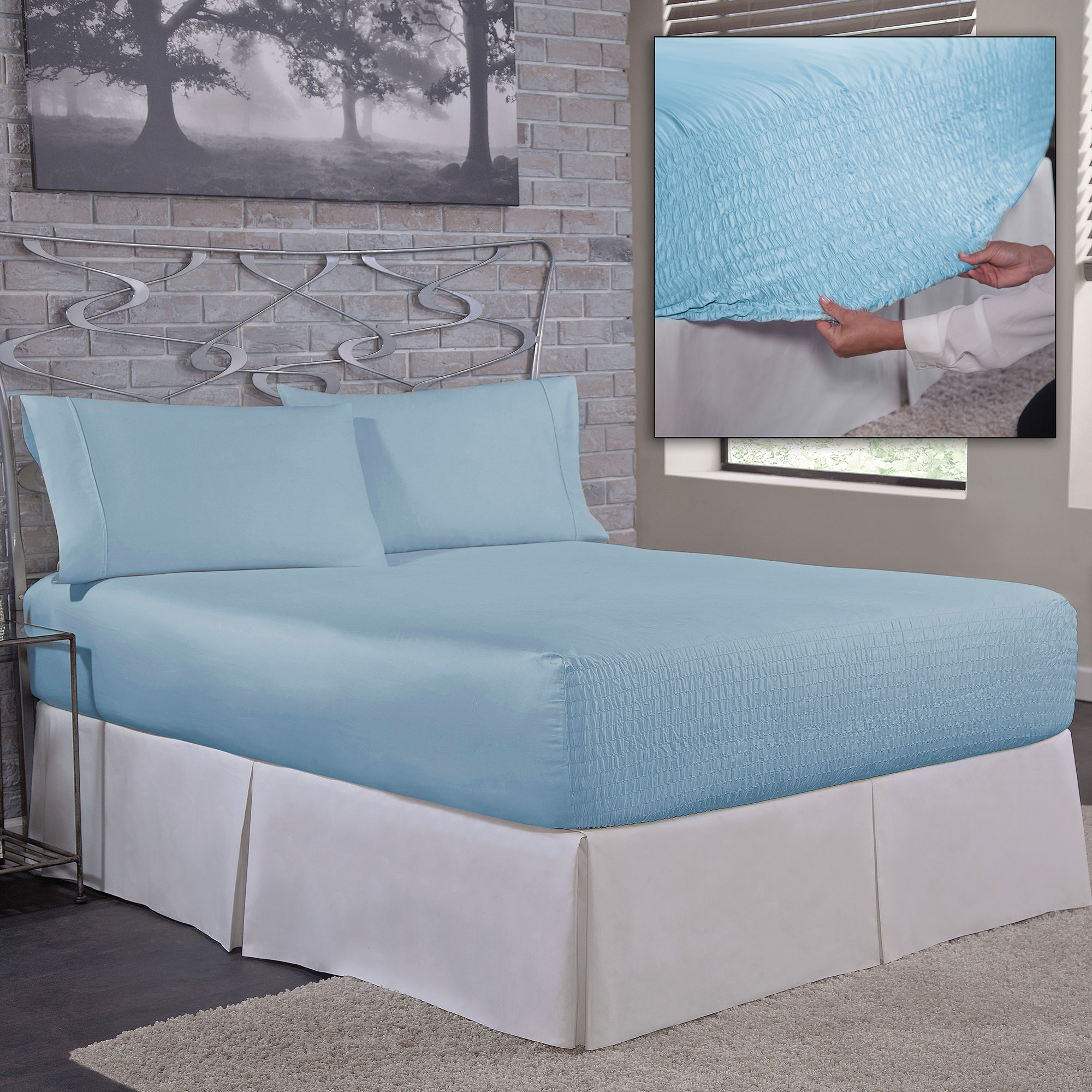 Bed Tite Cool Max Blue Twin-Size Bed Sheet Set