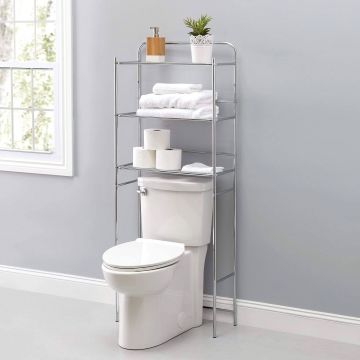 Home Basics Bathroom 3-Tier Steel Space Saver