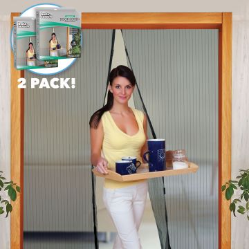 Insta-Screen Magnetic Doorway Screen - Double Size 2 Pack