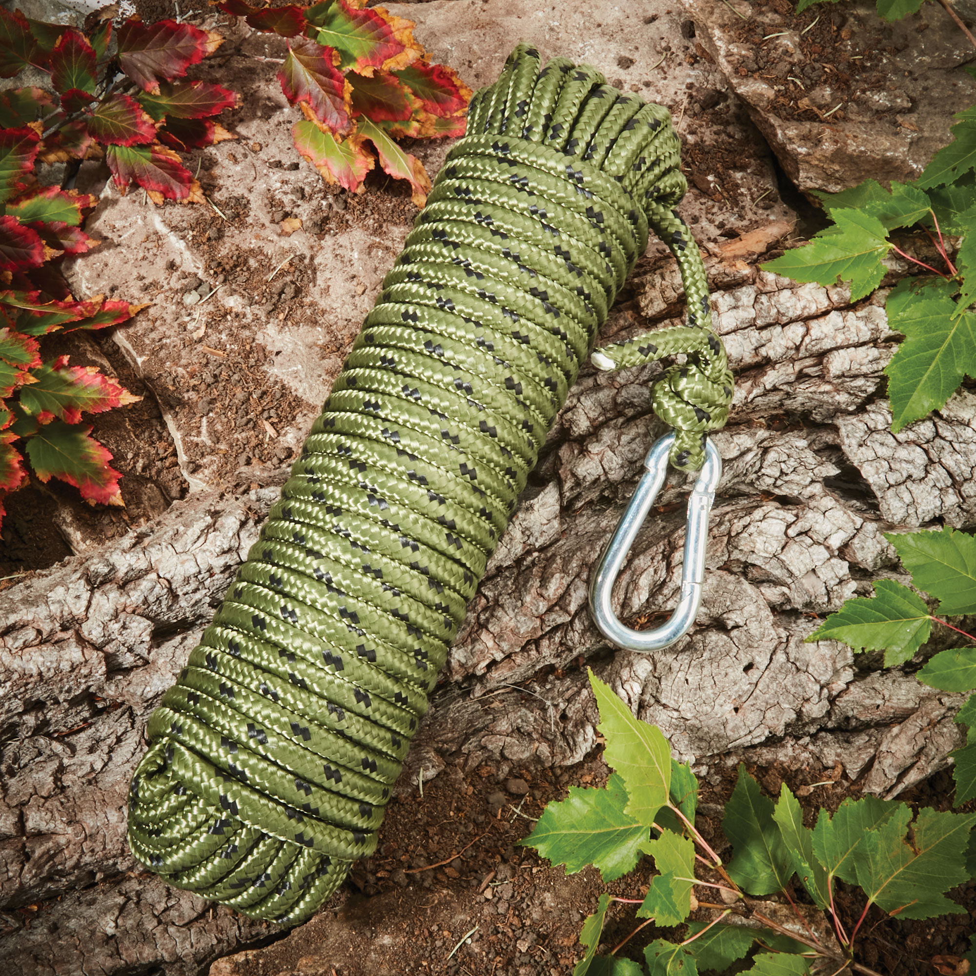 100 foot Camo Rope and Carabiner