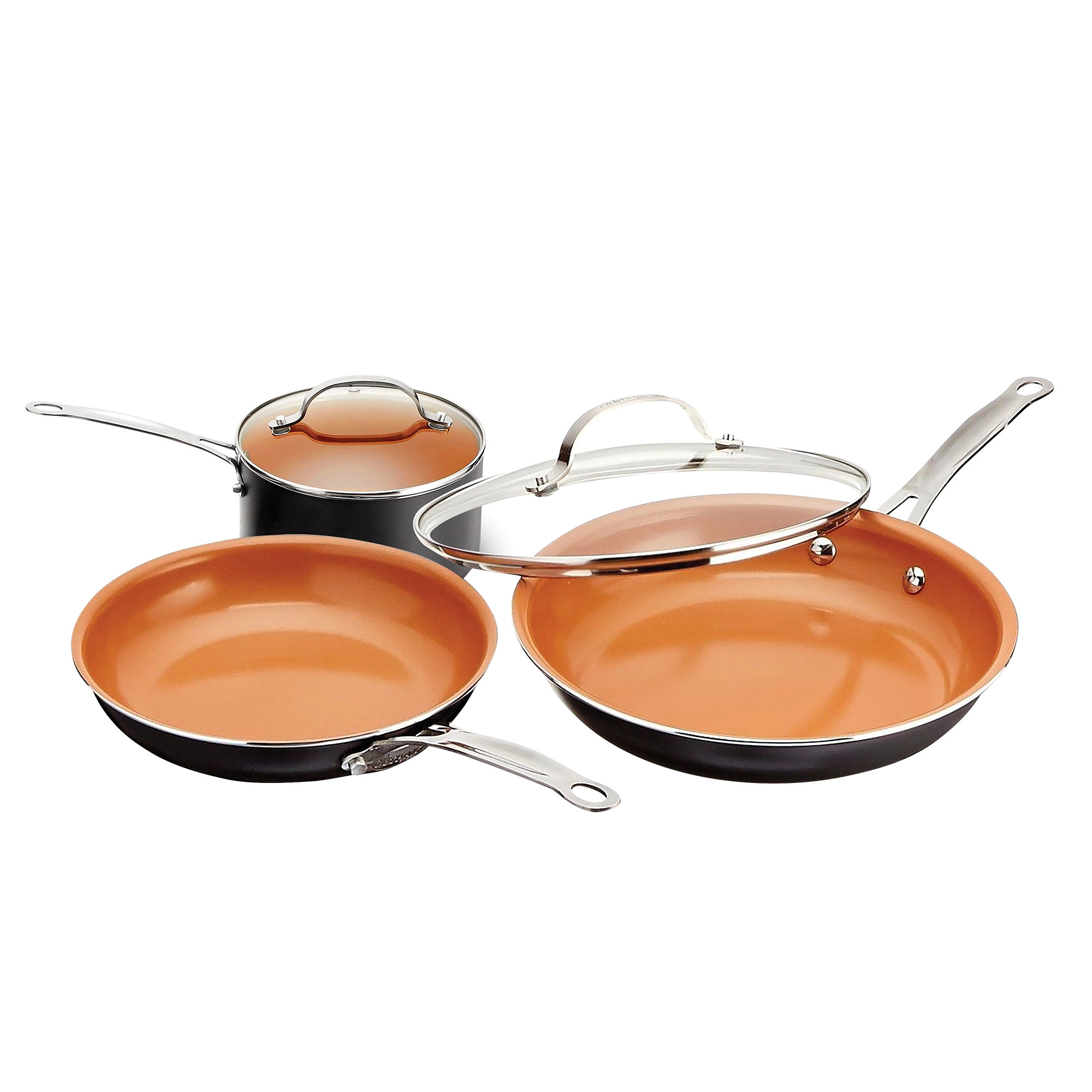 Gotham Steel 5 Piece Copper Nonstick Cookware Set