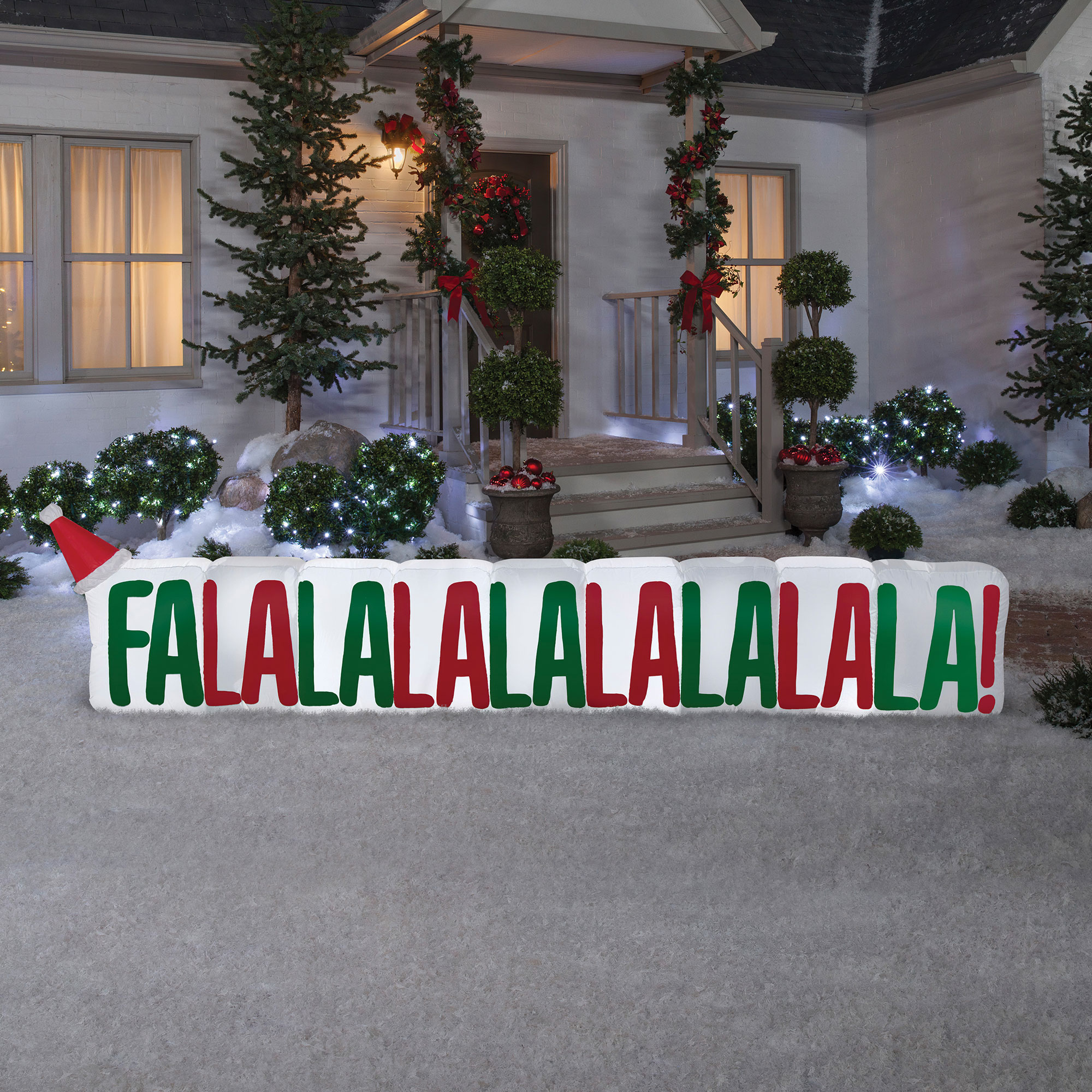 Inflatable 11 foot 'Falala' Holiday Sign