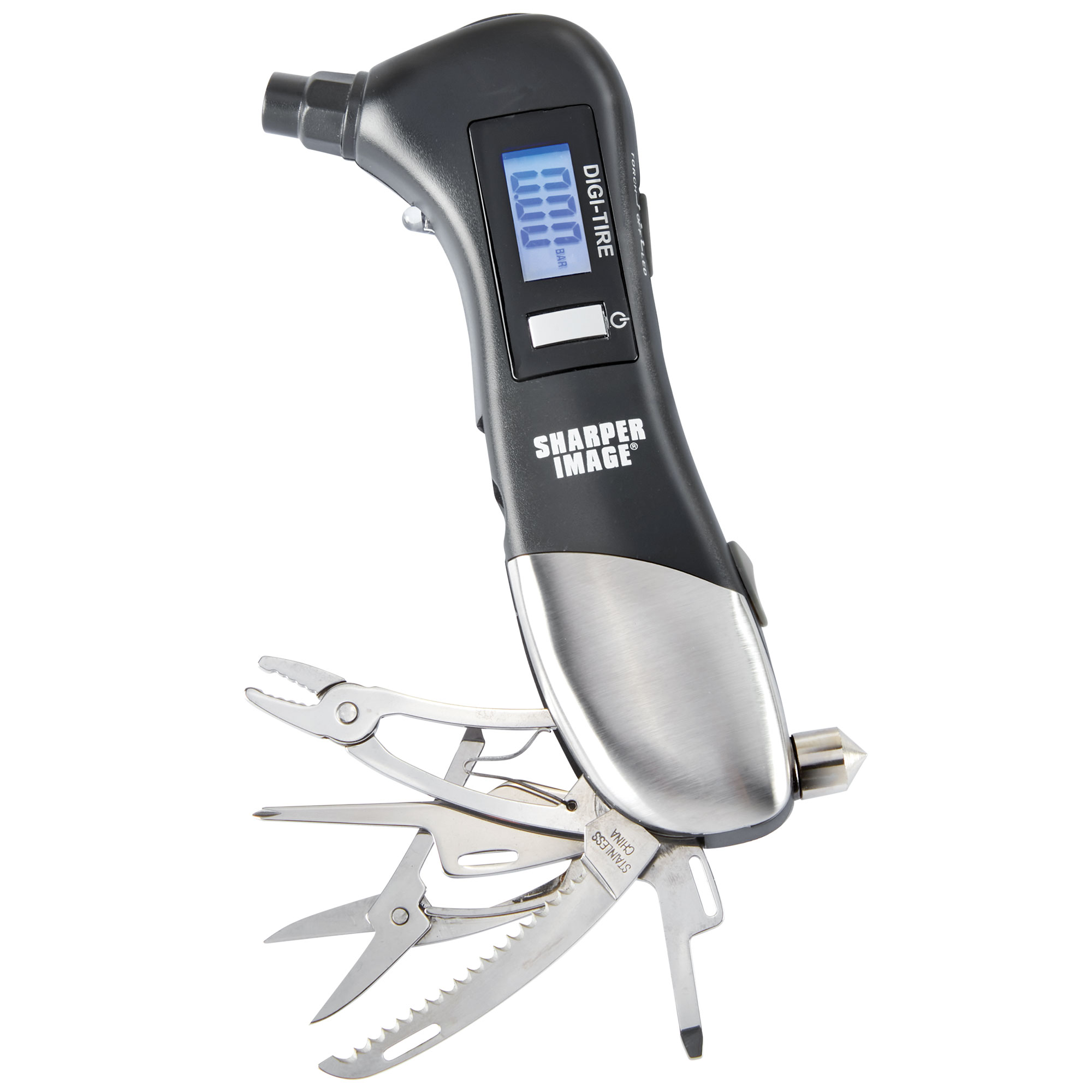 Sharper Image Digital Tire Gauge and Multi-Tool