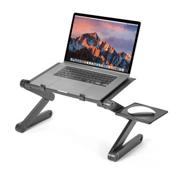 Deluxe Ergonomic Laptop Desk with Cooling Fan