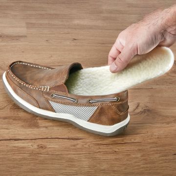 Sherpa-Lined Trimmable Shoe Insoles
