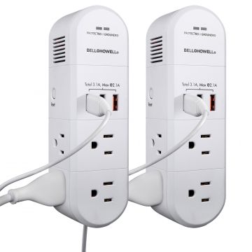 Bell and Howell Swivel Power Charging Station - 2 Pack