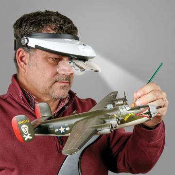 Opti-Visor Adjustable LED Headband Magnifier