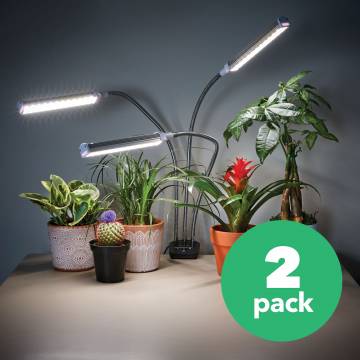 Vogek SP312 Indoor Plant LED Grow Light - 2 Pack Silver