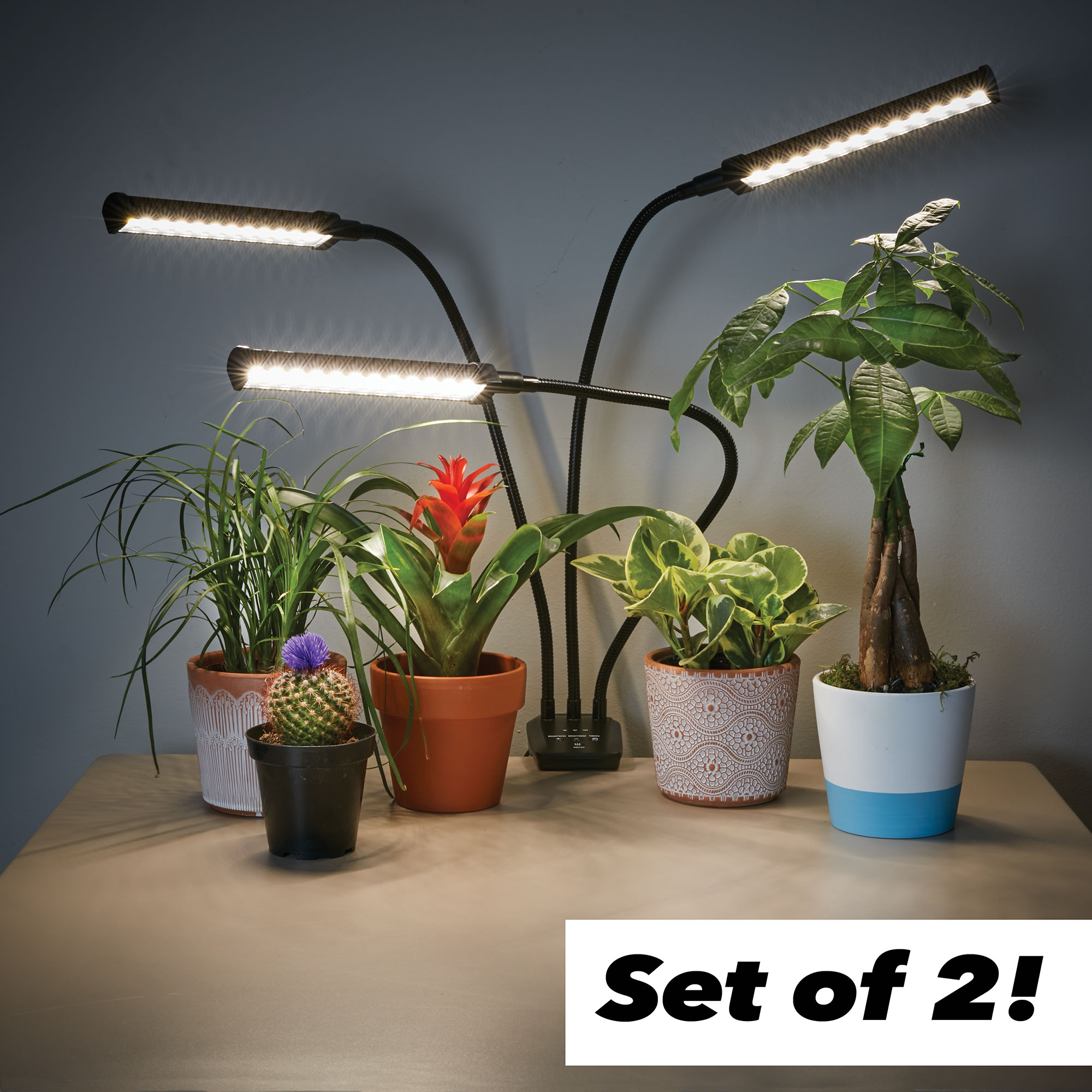 Vogek SP312 Indoor Plant LED Grow Light - 2 Pack Black