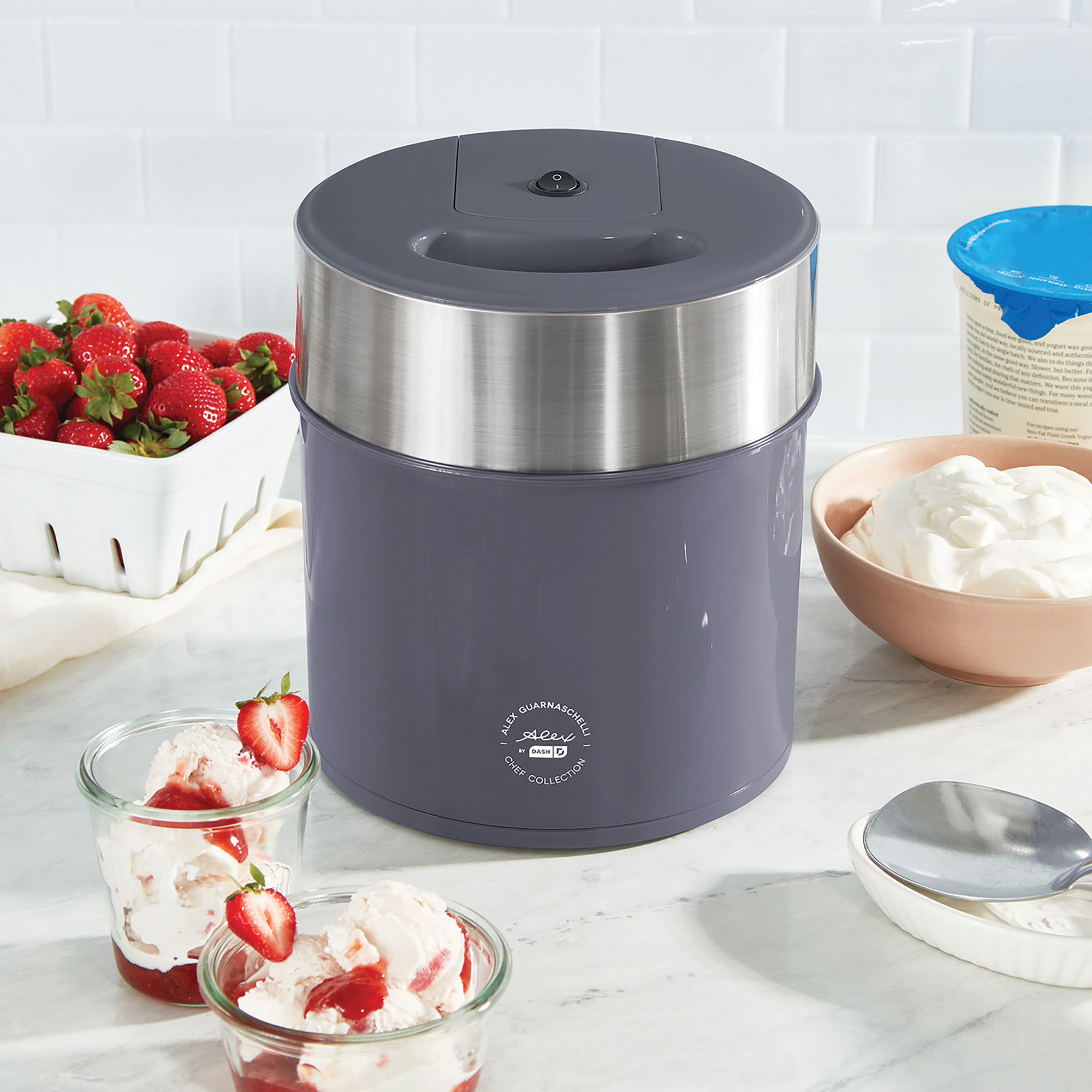 ALEX BY DASH Dash My Pint 2Quart Electric Ice Cream Maker Oyster 46