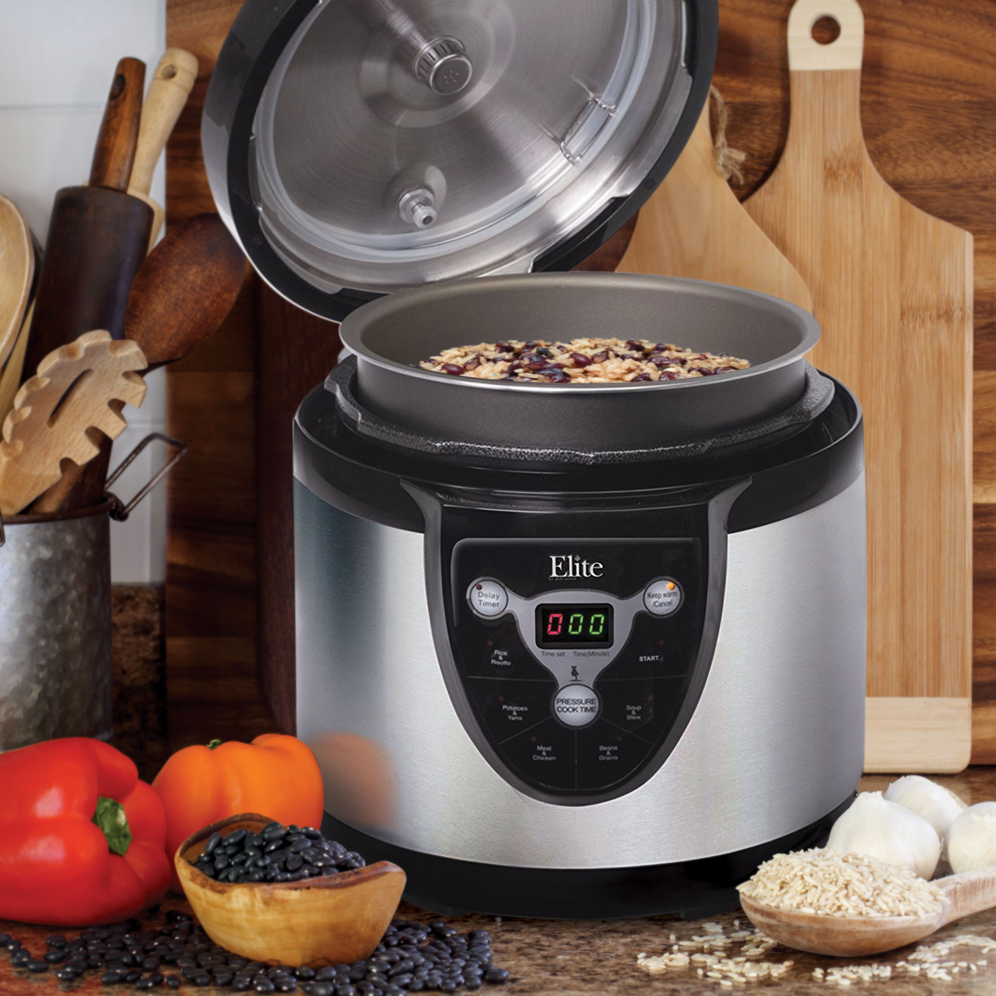 Elite 6-Quart Electric Pressure Cooker