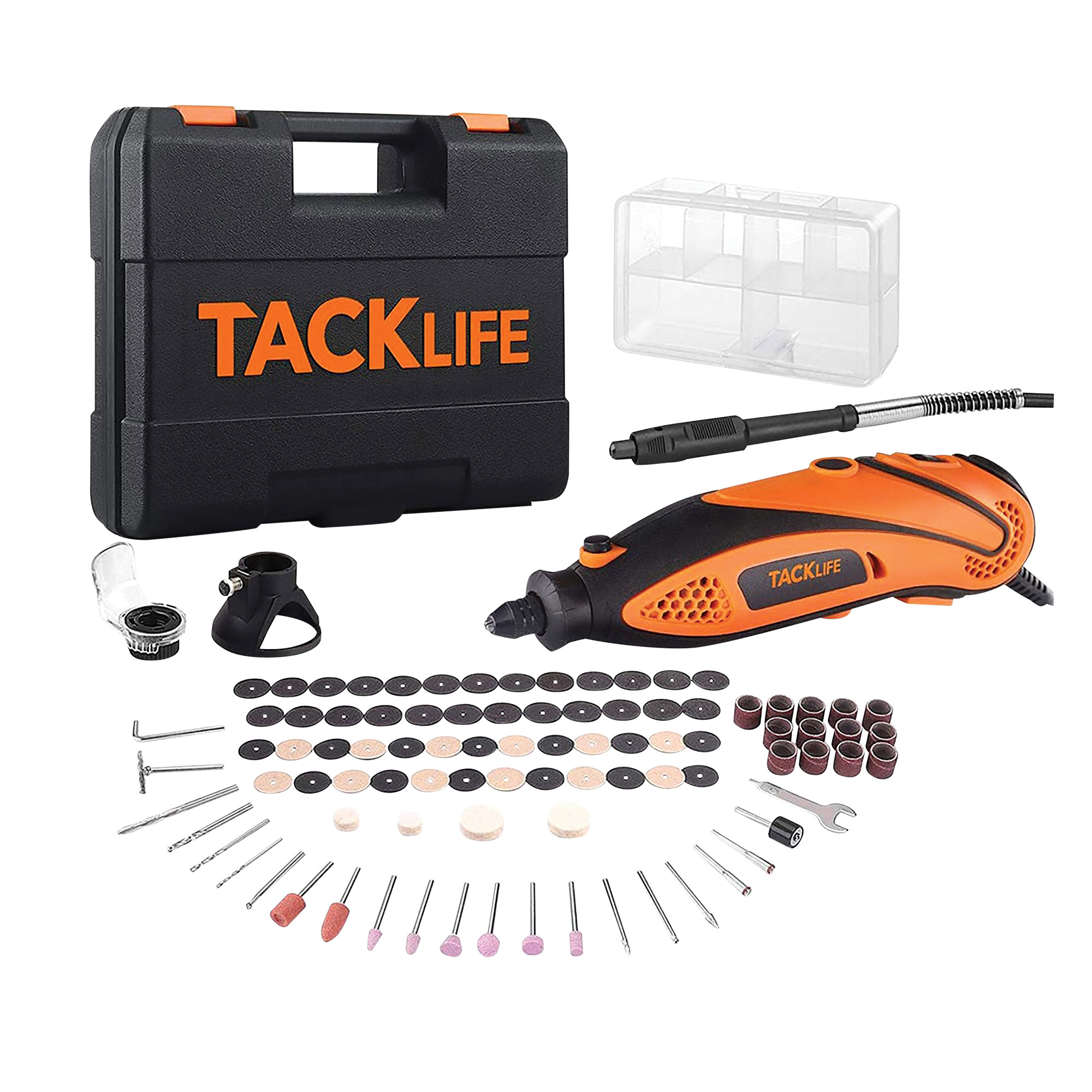 TACKLIFE 100-Piece Rotary Tool Set