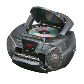 Borne CD/Cassette Boombox with AM/FM