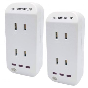 Digital Energy Power Hands Clapping Light Control Outlet - 2 Pack