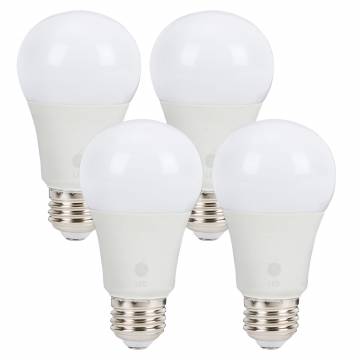 GE 60W Soft White Dimmable LED Light Bulbs - 4 Pack