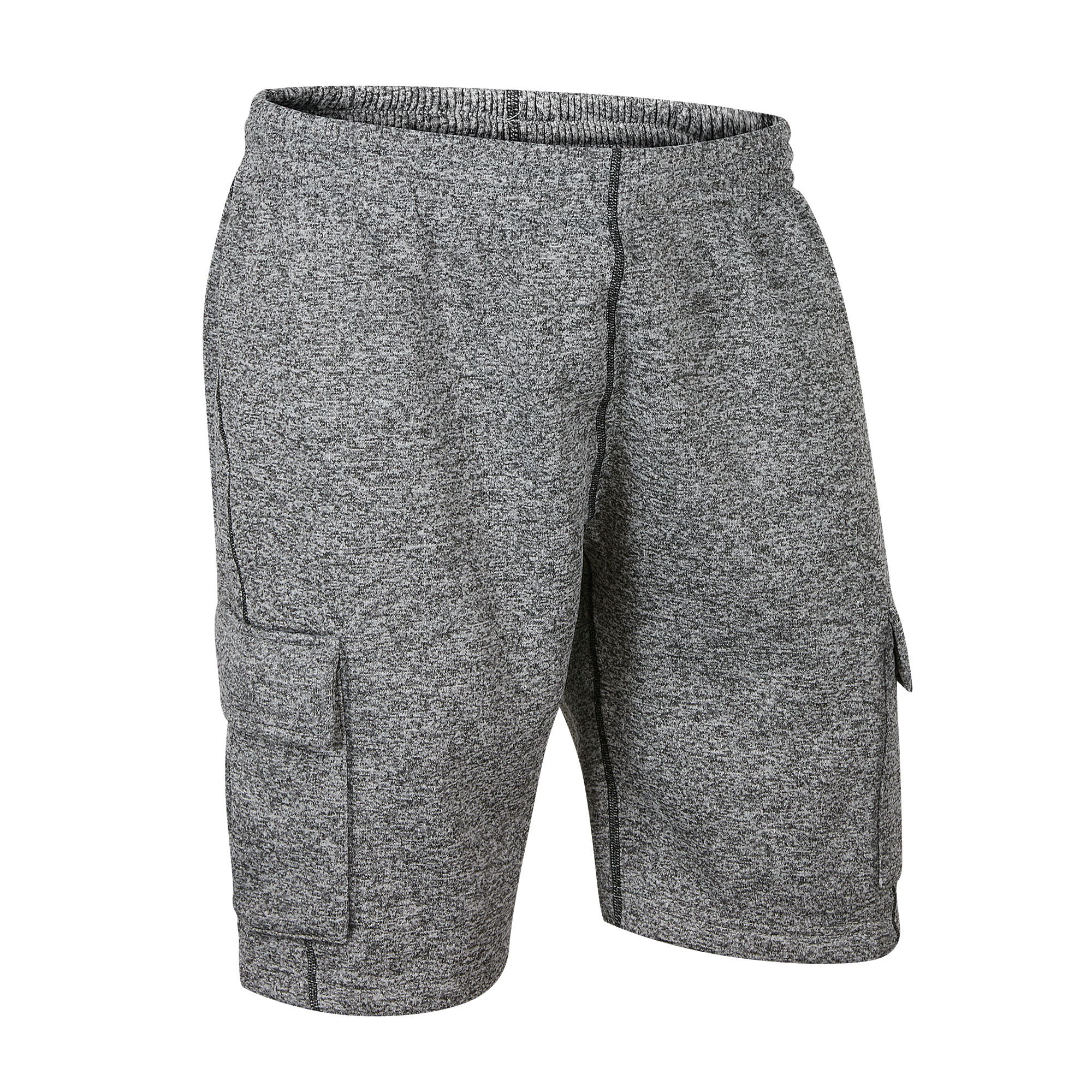Original Deluxe Men's Grey Fleece Cargo Shorts - Small
