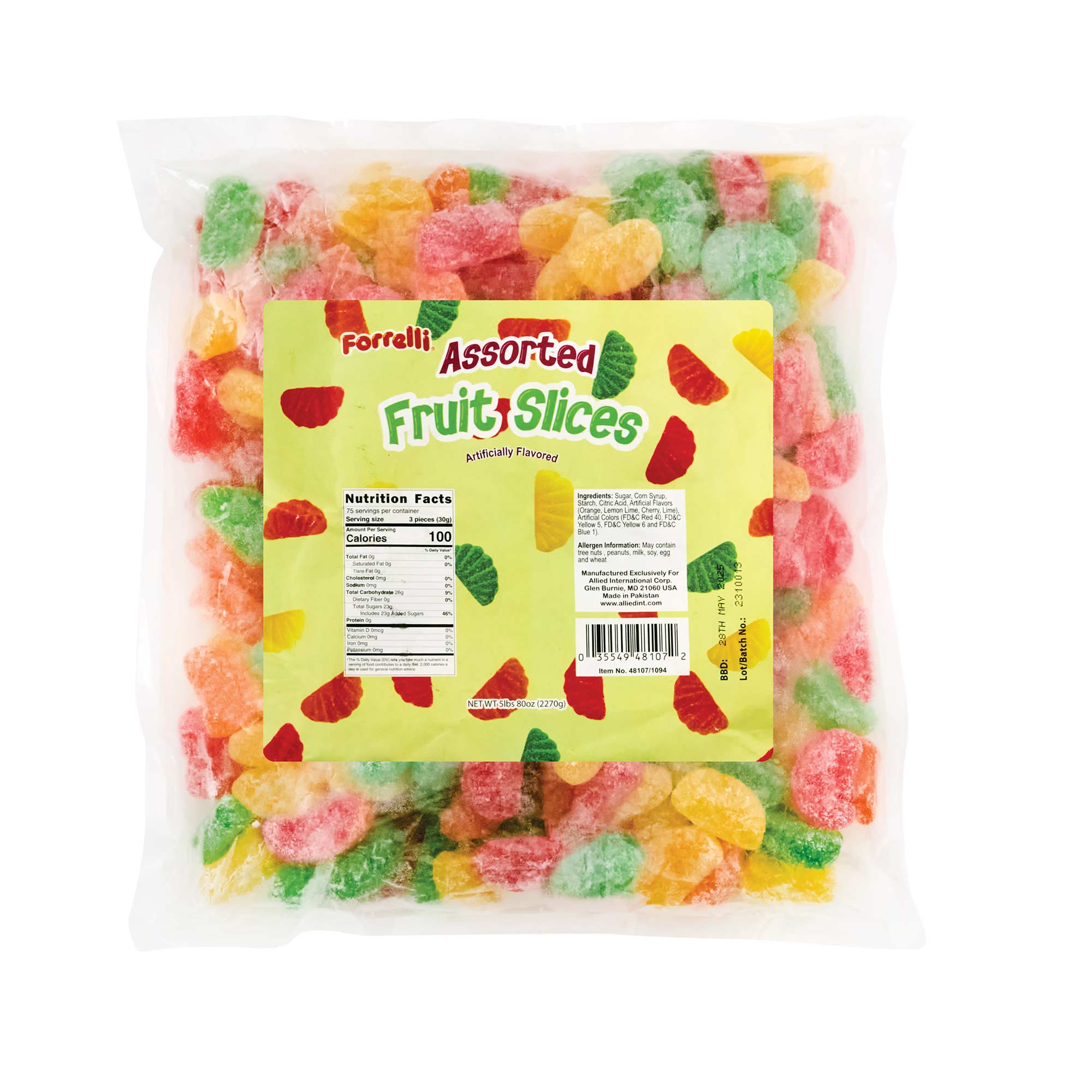 Fruit Candy Slices - 5lbs