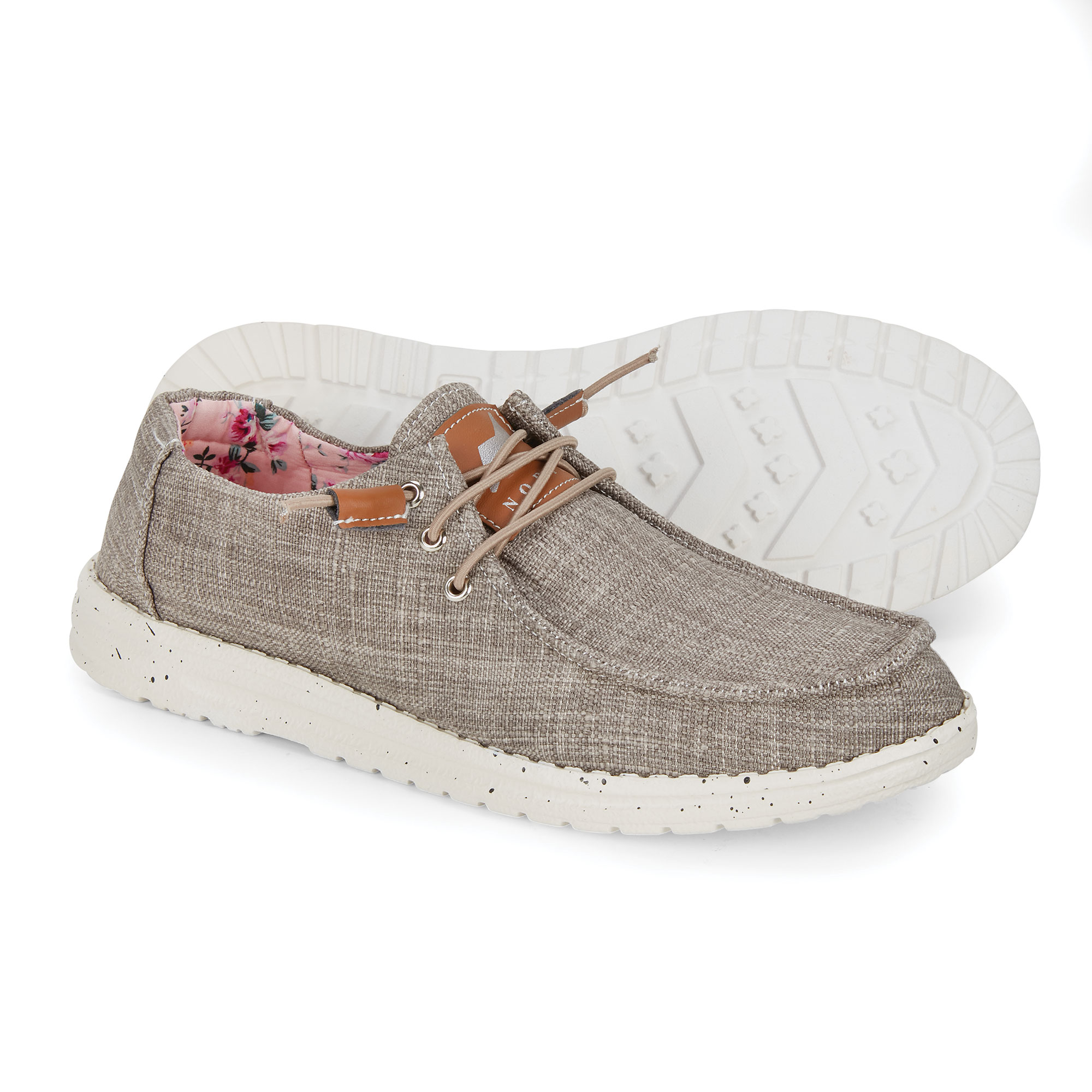 Norty Women's Slip-On Khaki Loafers