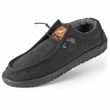 Norty Men's Slip-On Loafers - Black