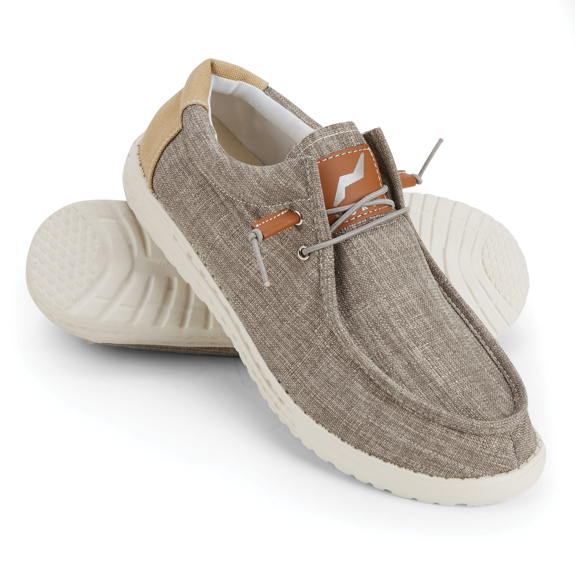Norty Men's Slip-On Khaki Loafers