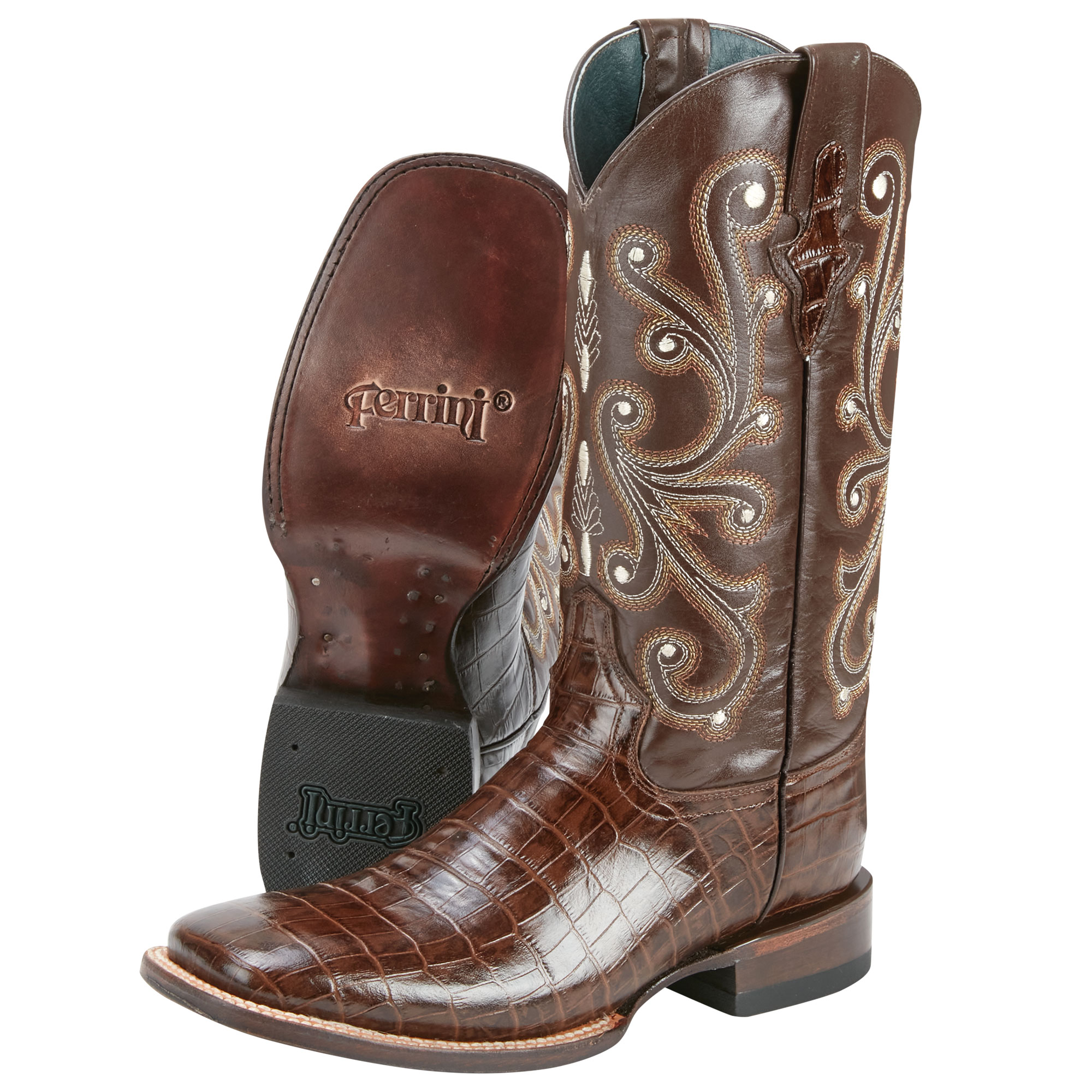 Ferrini Men's Gator Print Boots