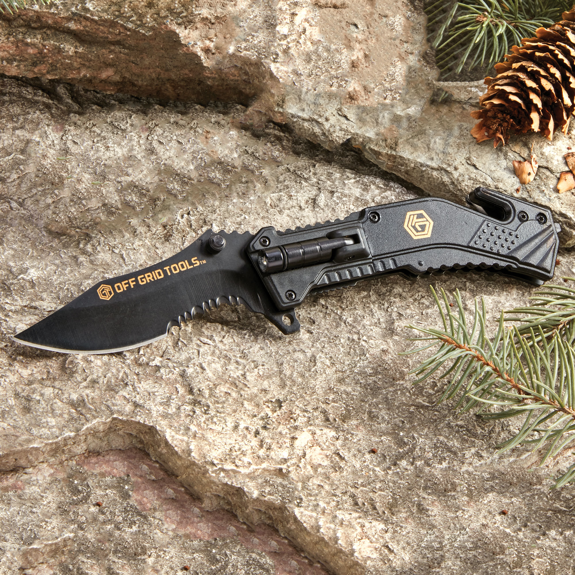 Off Grid Tools Survival Pocket Knife