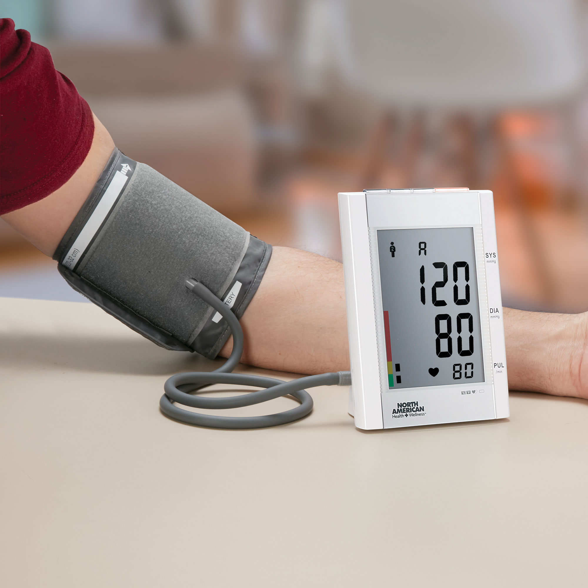 Large-Display Arm Blood Pressure Monitor
