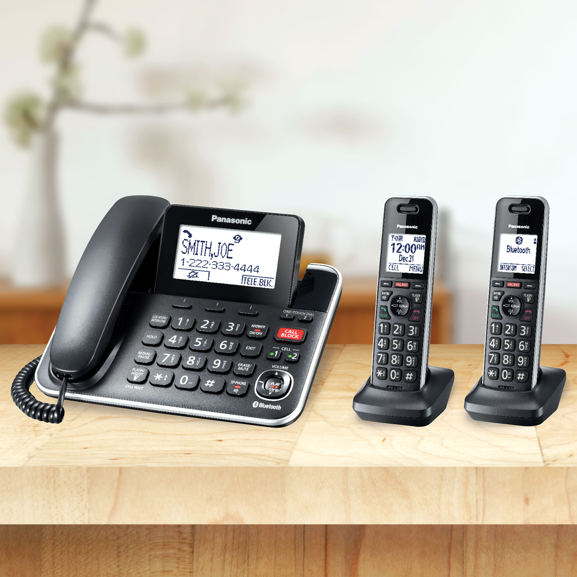 Panasonic Corded & 2-Handset Cordless System