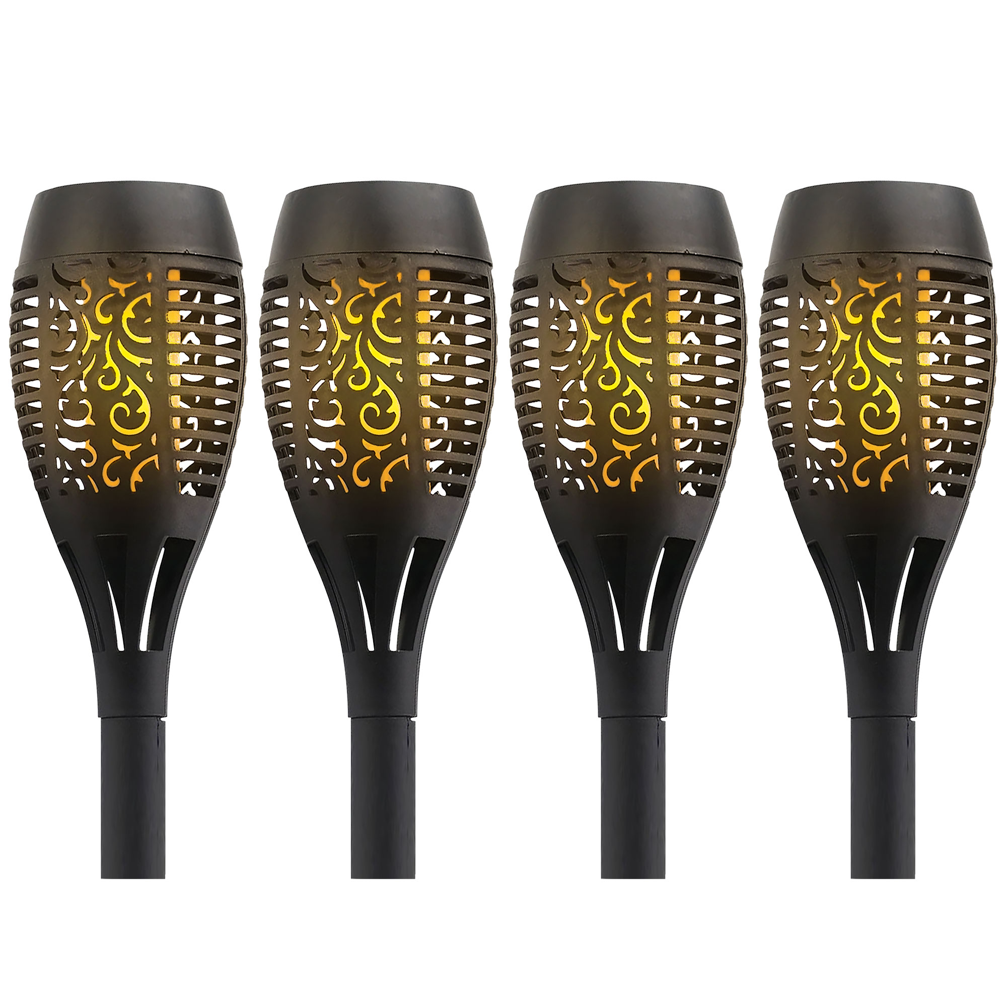 Arena Solar Torch Lights - 4 Pack