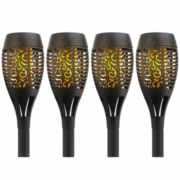 Arena Solar Torch Lights - 4 Pack
