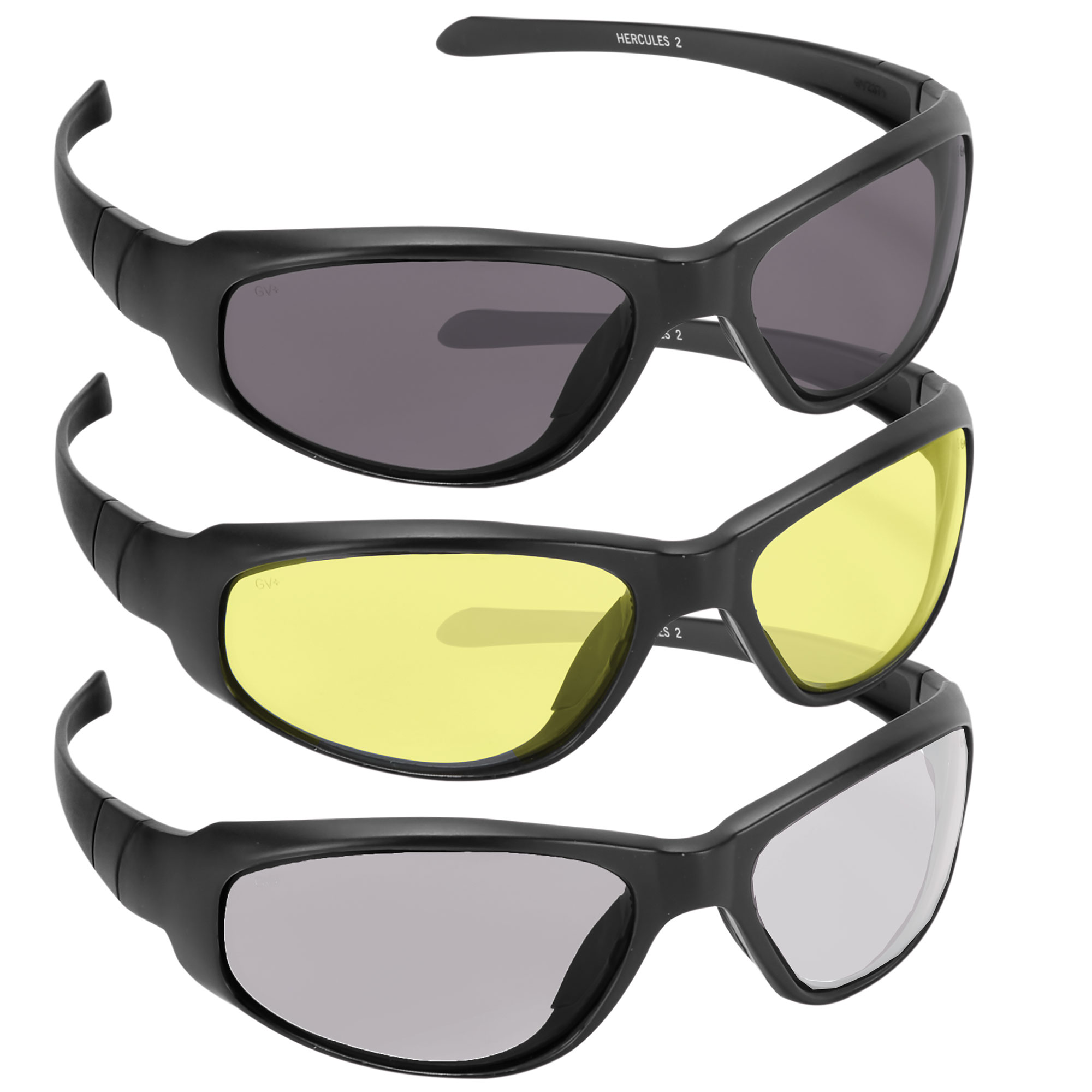 Hercules Scratch-Resistant Safety Glasses - 3 Pack