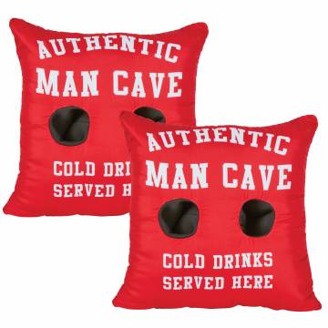 ManCave Drink-Holding Pillow - 2 Pack
