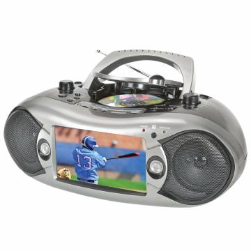 Naxa 7 inch Portable Boombox with Built-in TV/DVD