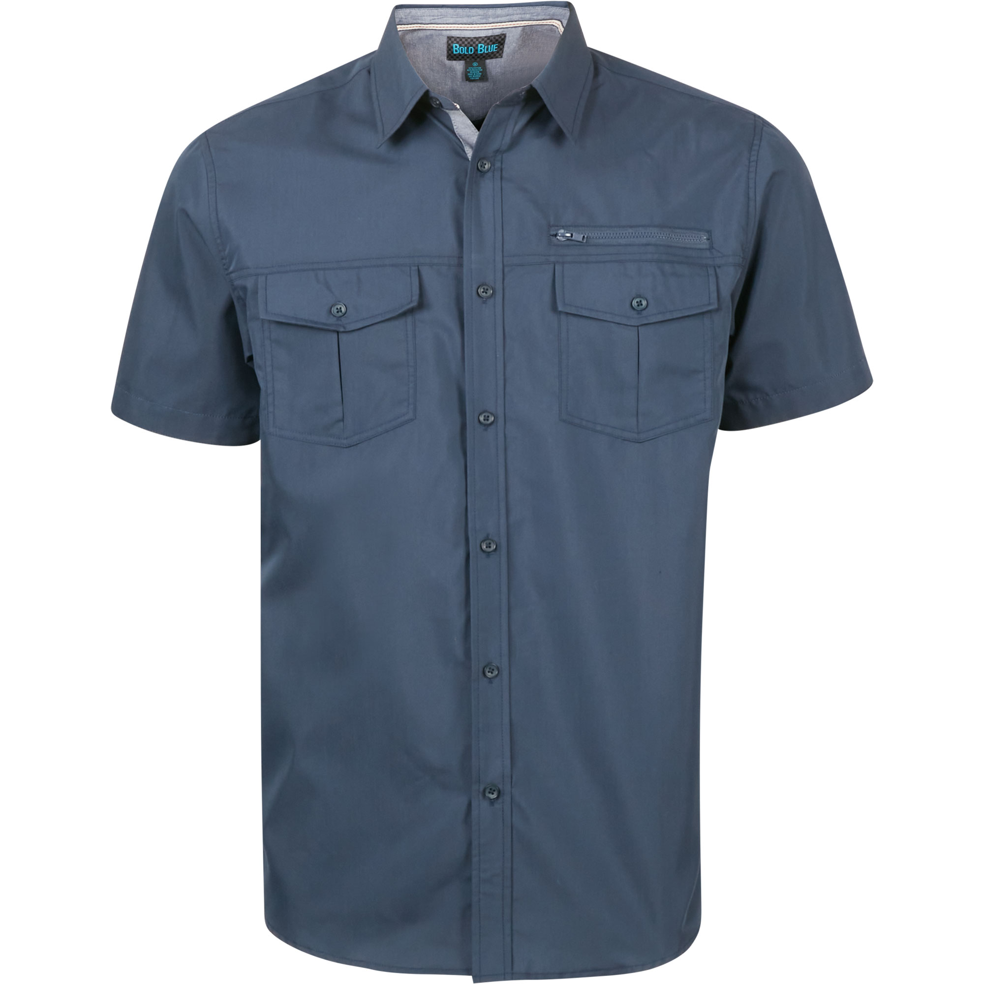 Montage Short-Sleeve Utility Shirt - Navy