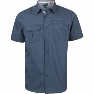 Montage Short-Sleeve Utility Shirt - Navy