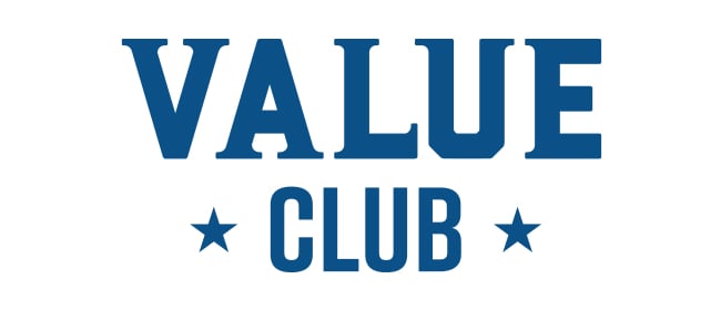 Join The Value Club and Save 10%