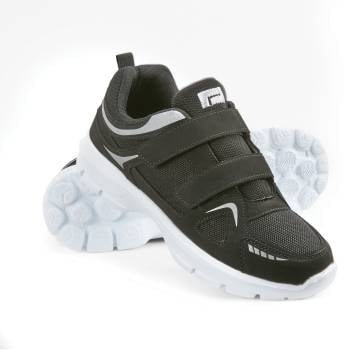 Ultralight Men's 2-Strap Athletic Shoes - Black